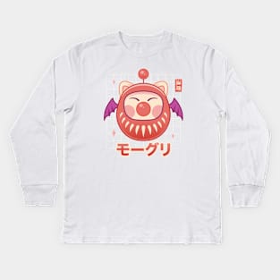 Moogle Daruma Kids Long Sleeve T-Shirt